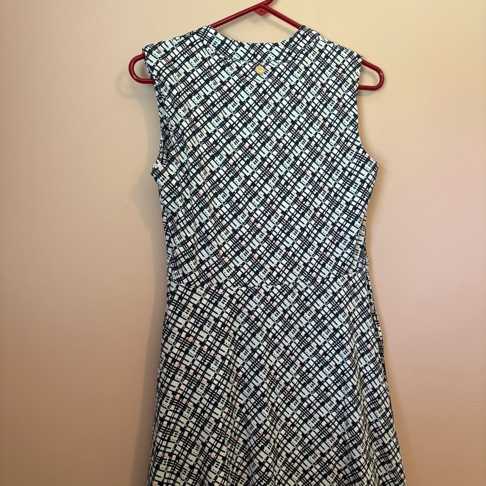 Coolibar NWT Handkerchief Hem Blue and White Dress - Picture 12 of 14